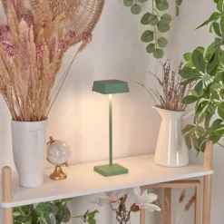 Lampe de table Algeraz LED Vert, 1 lumière