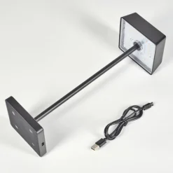 Lampe de table Algeraz LED Noir, 1 lumière