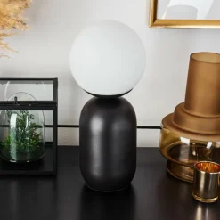 Lampe de table Alolas Gris, 1 lumière
