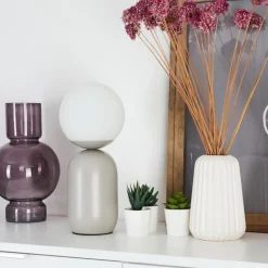 Lampe de table Alolas Gris, 1 lumière
