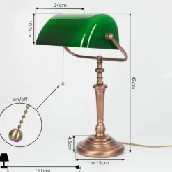 Lampe de table Argyle Bronze, 1 lumière