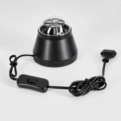 Lampe de table Atabueira LED Noir, 1 lumière, Changeur de couleurs