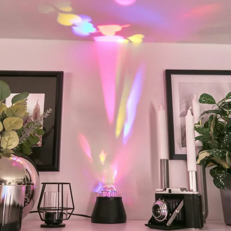 Lampe de table Atabueira LED Noir, 1 lumière, Changeur de couleurs