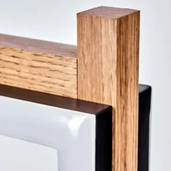 Lampe de table Ayajasco LED Couleur bois, Noir, 1 lumière