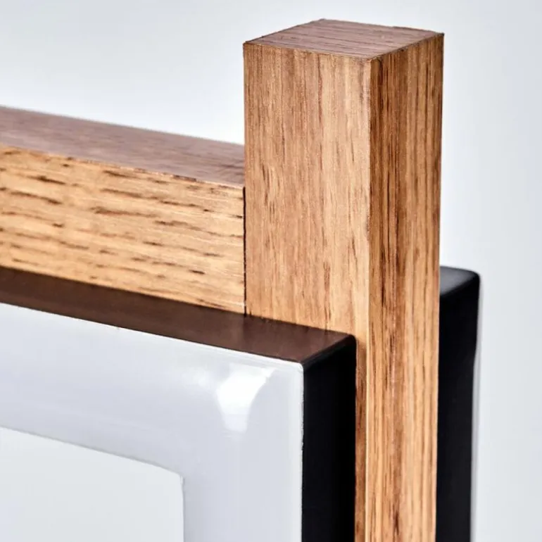 Lampe de table Ayajasco LED Couleur bois, Noir, 1 lumière