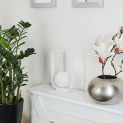 Lampe de table Beland Blanc, 1 lumière
