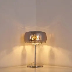 Lampe de table Blacklick Chrome, 3 lumières
