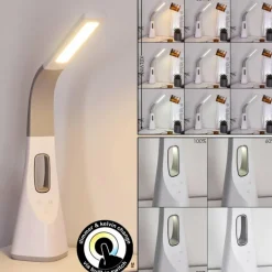 Lampe de table Bratislava LED Blanc, 1 lumière