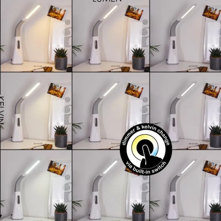 Lampe de table Bratislava LED Blanc, 1 lumière