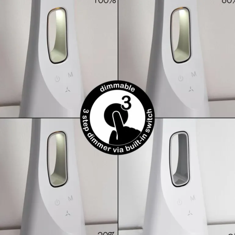 Lampe de table Bratislava LED Blanc, 1 lumière