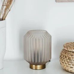 Lampe de table Briel Laiton, 1 lumière