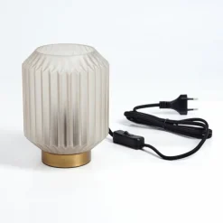 Lampe de table Briel Laiton, 1 lumière