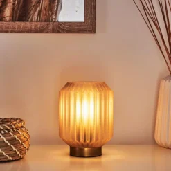 Lampe de table Briel Laiton, 1 lumière