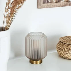 Lampe de table Briel Laiton, 1 lumière
