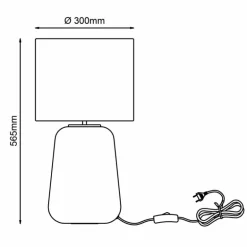 Lampe de table Brilliant Hydra Lila, 1 lumière
