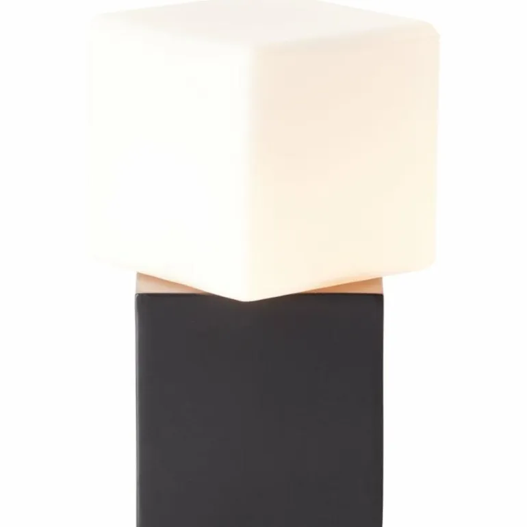 Lampe de table Brilliant Twisty Noir, 1 lumière