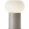 Lampe de table Brilliant Daeny Brun, Gris, 1 lumière