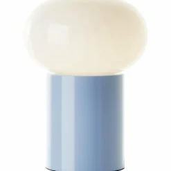 Lampe de table Brilliant Daeny Bleu, 1 lumière