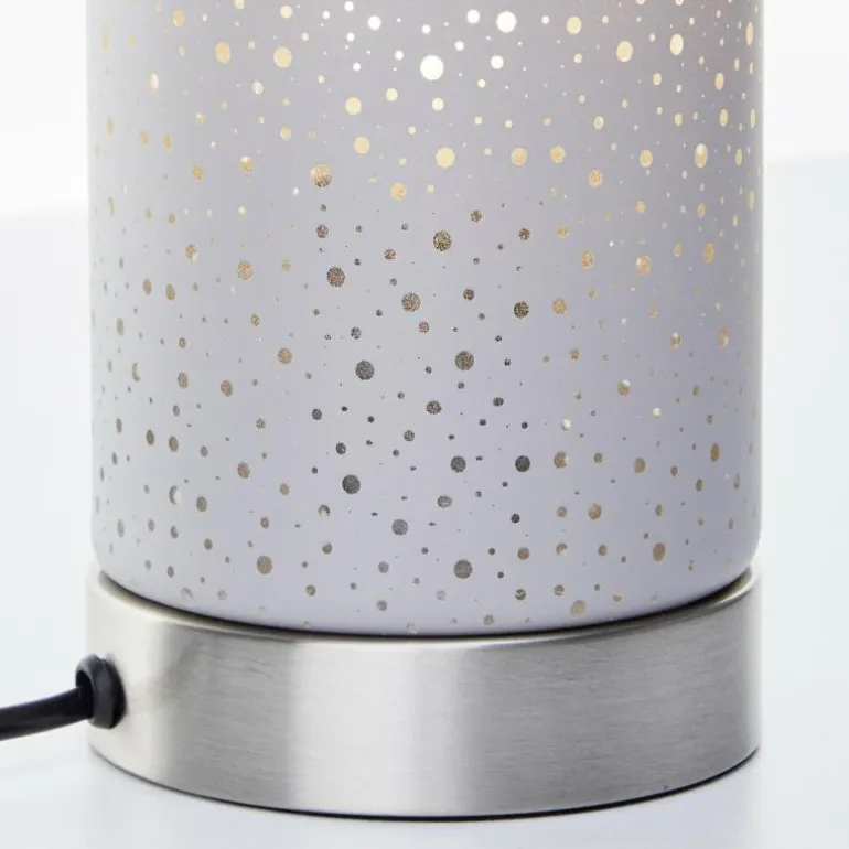 Lampe de table Brilliant Scarlett Argenté, 1 lumière