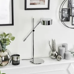 Lampe de table Camori Chrome, 1 lumière