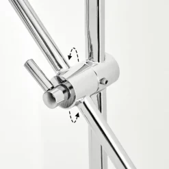Lampe de table Camori Chrome, 1 lumière