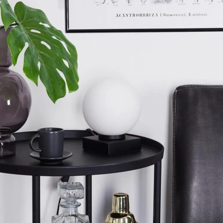 Lampe de table Chamouscady Noir, 1 lumière