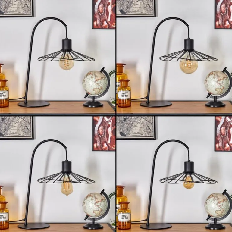 Lampe de table Daesi Noir, 1 lumière