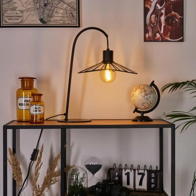 Lampe de table Daesi Noir, 1 lumière