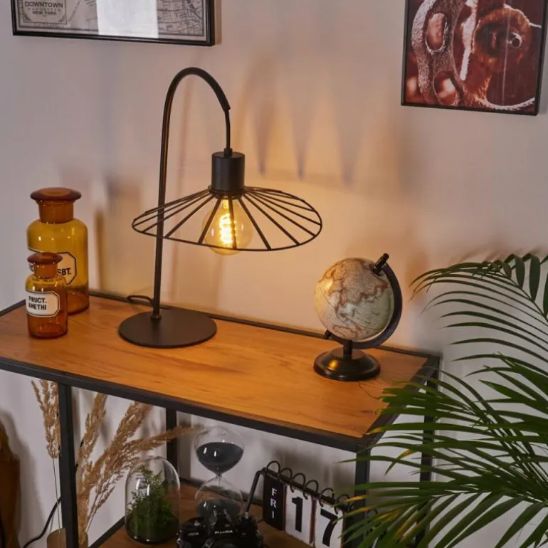 Lampe de table Daesi Noir, 1 lumière
