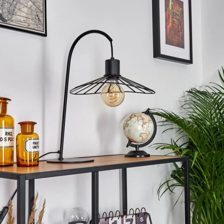 Lampe de table Daesi Noir, 1 lumière