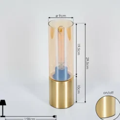 Lampe de table Dulcita Laiton, 1 lumière