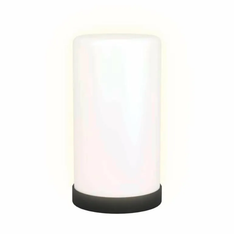 Lampe de table Eglo RGBIC LED Noir, 1 lumière, Changeur de couleurs