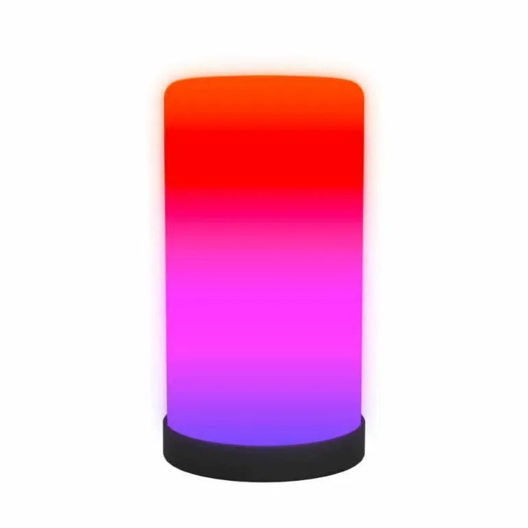 Lampe de table Eglo RGBIC LED Noir, 1 lumière, Changeur de couleurs