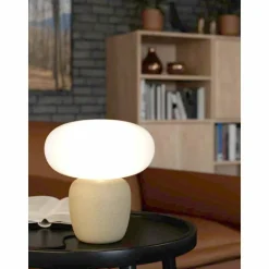 Lampe de table Eglo-Leuchten CAHUAMA Brun clair, 1 lumière