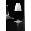 Lampe de table Fabas Luce Lucy big Nickel mat, 1 lumière
