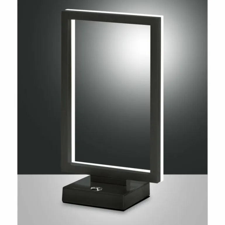 Lampe de table Fabas Luce Bard LED Anthracite, 1 lumière