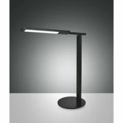 Lampe de table Fabas Luce Ideal LED Noir, 1 lumière