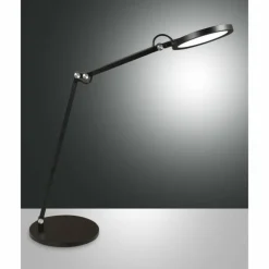 Lampe de table Fabas Luce Regina LED Noir, 1 lumière