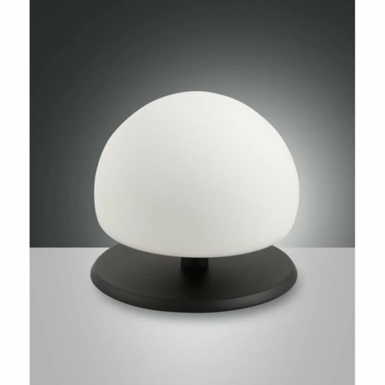 Lampe de table Fabas Luce Morgana LED Noir, 1 lumière