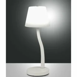 Lampe de table Fabas Luce Ibla LED Blanc, 1 lumière