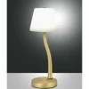 Lampe de table Fabas Luce Ibla LED Laiton, 1 lumière