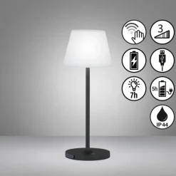 Lampe de table FHL easy Flus LED Noir, 1 lumière
