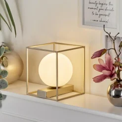 Lampe de table Finnseter Champagne, 1 lumière