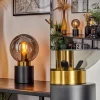 Lampe de table Flawil Laiton, Noir, 1 lumière
