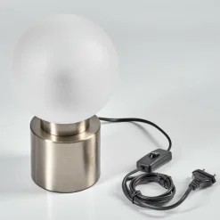 Lampe de table Flawil Nickel mat, 1 lumière