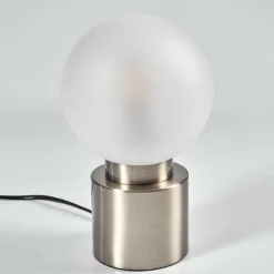 Lampe de table Flawil Nickel mat, 1 lumière