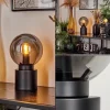 Lampe de table Flawil Noir, 1 lumière