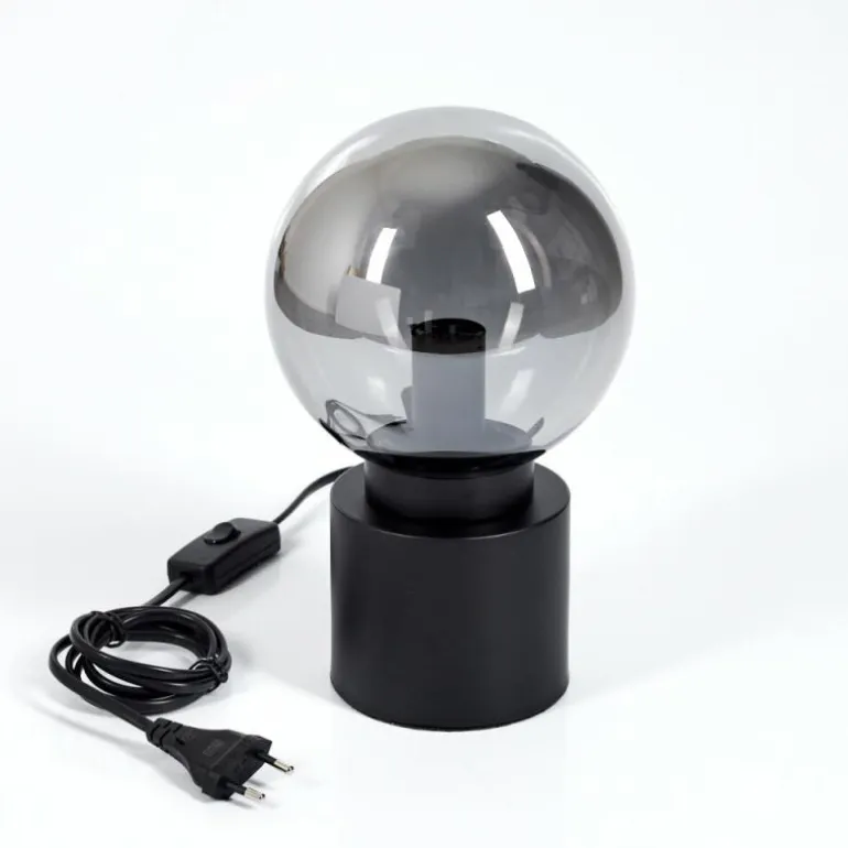 Lampe de table Flawil Noir, 1 lumière