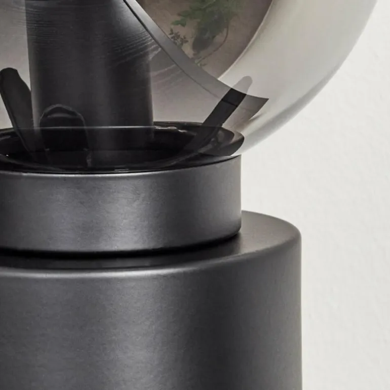 Lampe de table Flawil Noir, 1 lumière