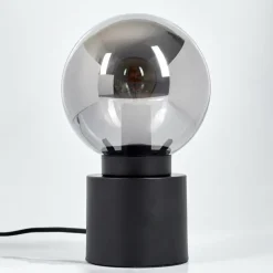 Lampe de table Flawil Noir, 1 lumière